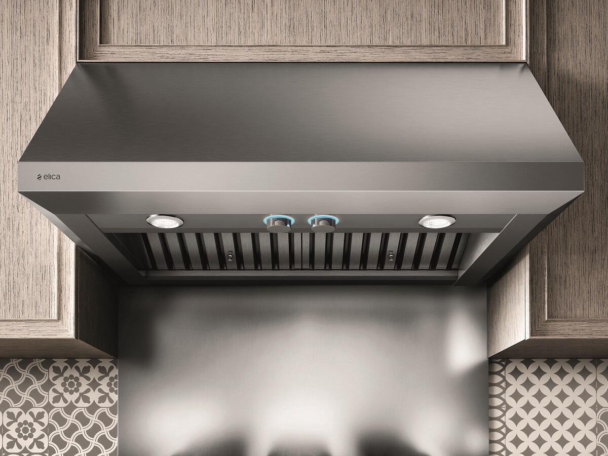 Elica - CALABRIA - Elica Pro - 42" W x 25" D x 18" H, 1200 CFM, Stainless - Wall Mount Hoods | ECL142S4 Elica - CALABRIA - Elica Pro - 42" W x 25" D x 18" H, 1200 CFM, Stainless - Wall Mount Hoods | ECL142S4