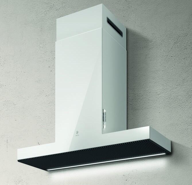 Elica - HAIKU - Iconic - 35 3/8" W x 12.5" - 15" D x 3 1/8" H, White Krion - Wall Mount Hoods | EHK636WH Elica - HAIKU - Iconic - 35 3/8" W x 12.5" - 15" D x 3 1/8" H, White Krion - Wall Mount Hoods | EHK636WH