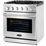 Cosmo - EPGR304 30 in. Slide-In Freestanding Gas Range with 5 Sealed Burners, Cast Iron Grates, 4.5 cu. ft. Capacity Convection Oven in Stainless Steel | COS-EPGR304 Cosmo - EPGR304 30 in. Slide-In Freestanding Gas Range with 5 Sealed Burners, Cast Iron Grates, 4.5 cu. ft. Capacity Convection Oven in Stainless Steel | COS-EPGR304
