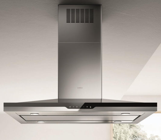 Elica - STONEY ISLAND - Techne Plus - 42" W x 27" D x 5" H, 600 CFM, Stainless - Island Hoods | ESI642SS