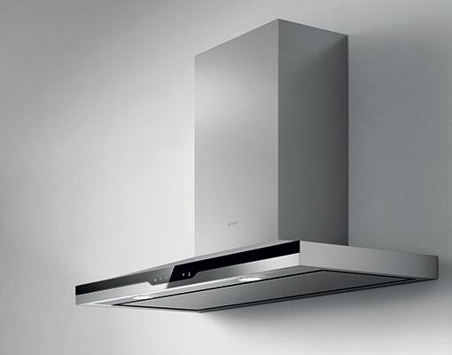 Elica - Techne Plus - Techne Plus - 30" W x 19 11/16" D x 5" H, Stainless & Black Glass - Wall Mount Hoods | EST630SS