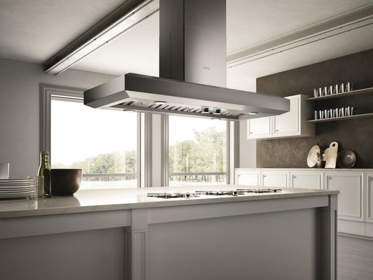 Elica - VAVANO ISLAND - Elica Pro - 42" W x 24" D x 5" H, Stainless - Island Hoods | EVI642S1