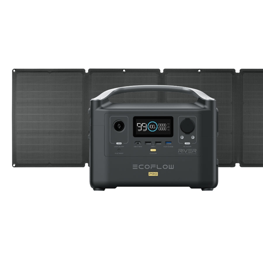 EcoFlow RIVER Pro 720Wh Portable Power Station w/ 110-Watt Solar Panel EcoFlow RIVER Pro 720Wh Portable Power Station w/ 110-Watt Solar Panel