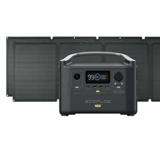 EcoFlow RIVER Pro 720Wh Portable Power Station w/ 110-Watt Solar Panel