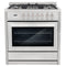 Cosmo - Commercial-Style 36 in. 3.8 cu. ft. Single Oven Dual Fuel Range with 8 Function Convection Oven in Stainless Steel | COS-F965NF