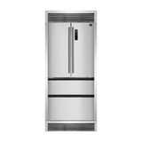 FORNO - Bovino 37" with grill Counter Depth 19 Cu.Ft. French Door No Frost Refrigerator Stainless Steel with decorative grill | FFFFD1907-37SG FORNO - Bovino 37" with grill Counter Depth 19 Cu.Ft. French Door No Frost Refrigerator Stainless Steel with decorative grill | FFFFD1907-37SG