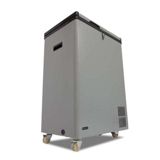 Whynter - 95 Quart Portable Wheeled Freezer with Door Alert and 12v Option | FM-951GW Whynter - 95 Quart Portable Wheeled Freezer with Door Alert and 12v Option | FM-951GW