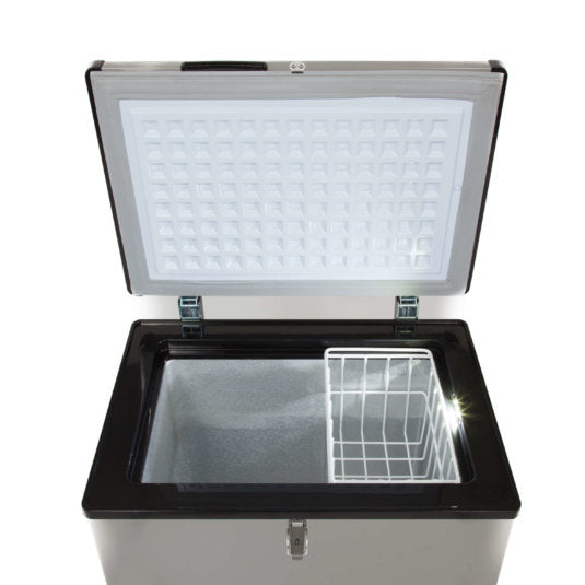 Whynter - 95 Quart Portable Wheeled Freezer with Door Alert and 12v Option | FM-951GW Whynter - 95 Quart Portable Wheeled Freezer with Door Alert and 12v Option | FM-951GW
