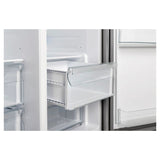 FORNO - 36 in. W x 29.86 in. D 20 cu. ft. Side by Side Refrigerator in Stainless Steel with Ice Maker FORNO - 36 in. W x 29.86 in. D 20 cu. ft. Side by Side Refrigerator in Stainless Steel with Ice Maker