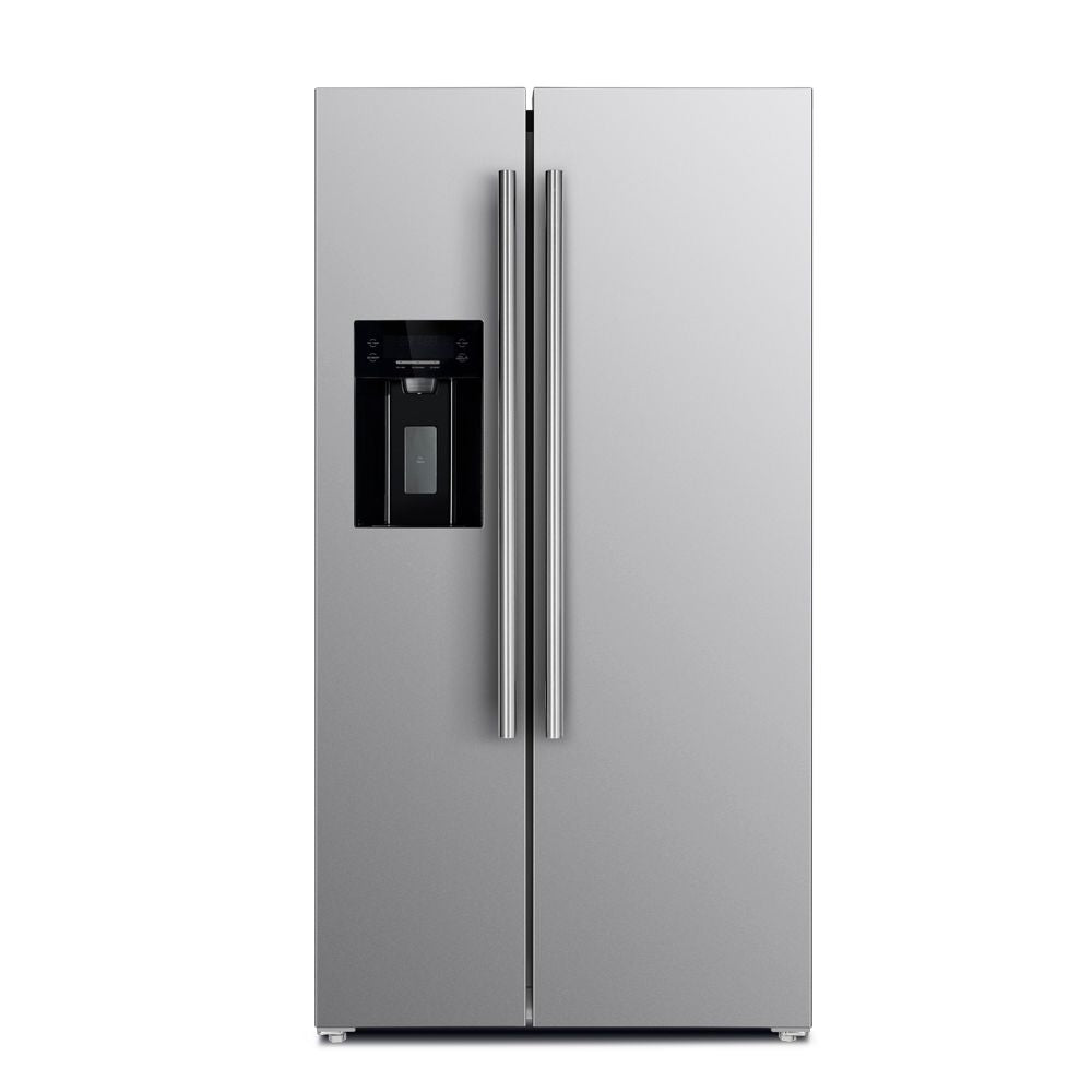 FORNO - 36 in. W x 29.86 in. D 20 cu. ft. Side by Side Refrigerator in Stainless Steel with Ice Maker FORNO - 36 in. W x 29.86 in. D 20 cu. ft. Side by Side Refrigerator in Stainless Steel with Ice Maker