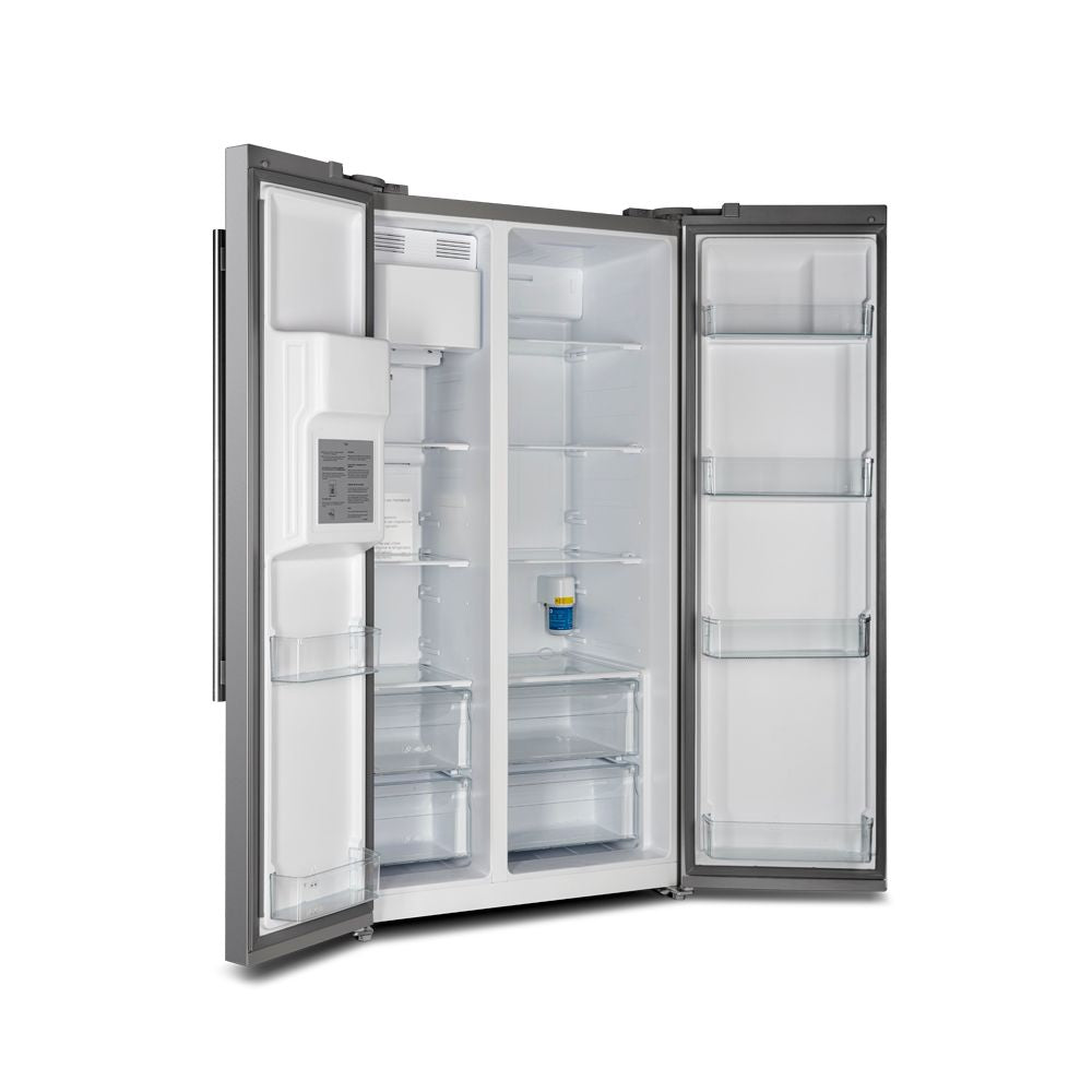 FORNO - 36 in. W x 29.86 in. D 20 cu. ft. Side by Side Refrigerator in Stainless Steel with Ice Maker FORNO - 36 in. W x 29.86 in. D 20 cu. ft. Side by Side Refrigerator in Stainless Steel with Ice Maker