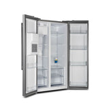 FORNO - 36 in. W x 29.86 in. D 20 cu. ft. Side by Side Refrigerator in Stainless Steel with Ice Maker FORNO - 36 in. W x 29.86 in. D 20 cu. ft. Side by Side Refrigerator in Stainless Steel with Ice Maker