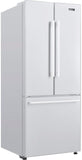 GALANZ - 29 Inch Freestanding French Door Refrigerator with 16 cu. ft. Total Capacity, 3 Glass Shelves, Crisper Drawer, Frost Free Defrost | GLR16FWEE16 GALANZ - 29 Inch Freestanding French Door Refrigerator with 16 cu. ft. Total Capacity, 3 Glass Shelves, Crisper Drawer, Frost Free Defrost | GLR16FWEE16