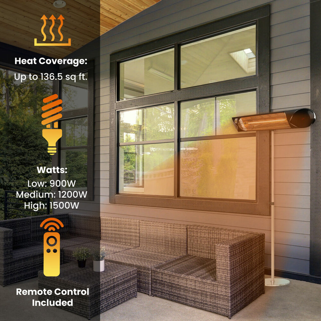 Hanover Electric Outdoor Heaters HAN1025IC SD Hanover Electric Outdoor Heaters HAN1025IC SD