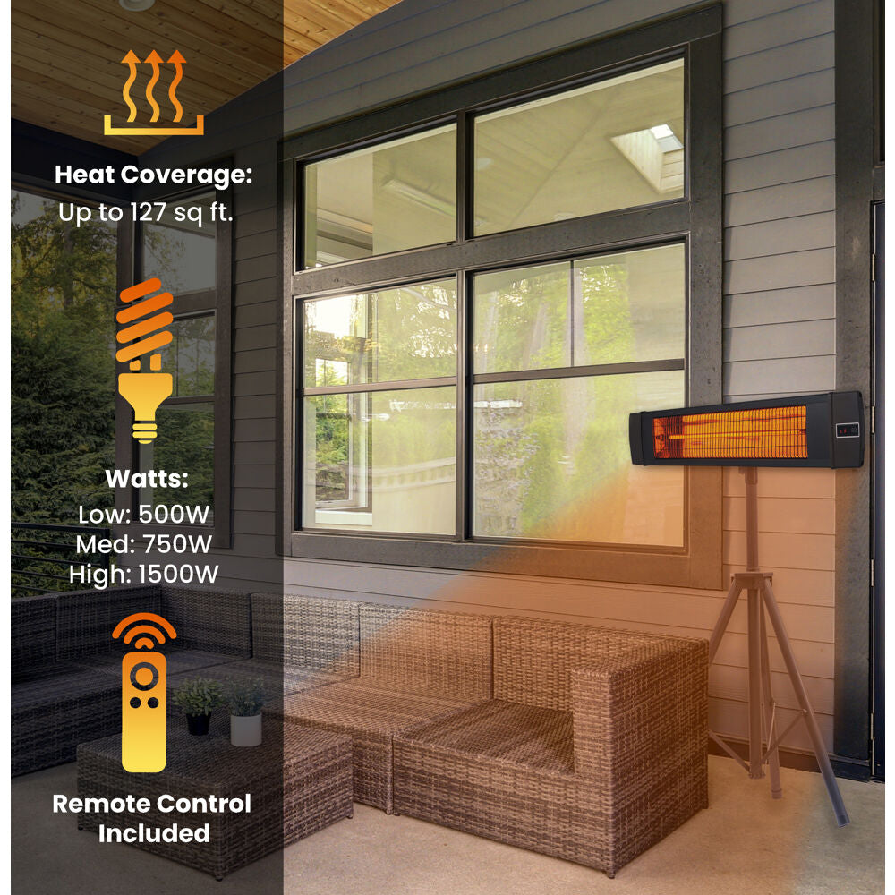 Hanover Electric Outdoor Heaters HAN1041ICBLK TP Hanover Electric Outdoor Heaters HAN1041ICBLK TP