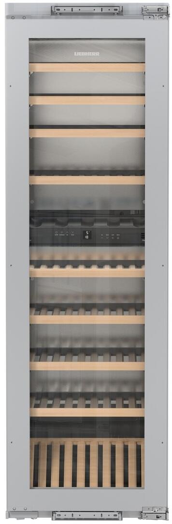 Liebherr - 80-Bottle Fully-Integrated Dual-Zone Wine Cabinet with TipOpen White Glass Door | HW 8000 Liebherr - 80-Bottle Fully-Integrated Dual-Zone Wine Cabinet with TipOpen White Glass Door | HW 8000
