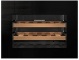 Liebherr - 24 Inch Built-in Wine Cooler with Push-to-Open - Black/White Liebherr - 24 Inch Built-in Wine Cooler with Push-to-Open - Black/White