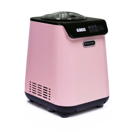 Whynter - 1.28 Quart Compact Upright Automatic Ice Cream Maker with Stainless Steel Bowl Limited Black Pink Edition | ICM-128BPS Whynter - 1.28 Quart Compact Upright Automatic Ice Cream Maker with Stainless Steel Bowl Limited Black Pink Edition | ICM-128BPS