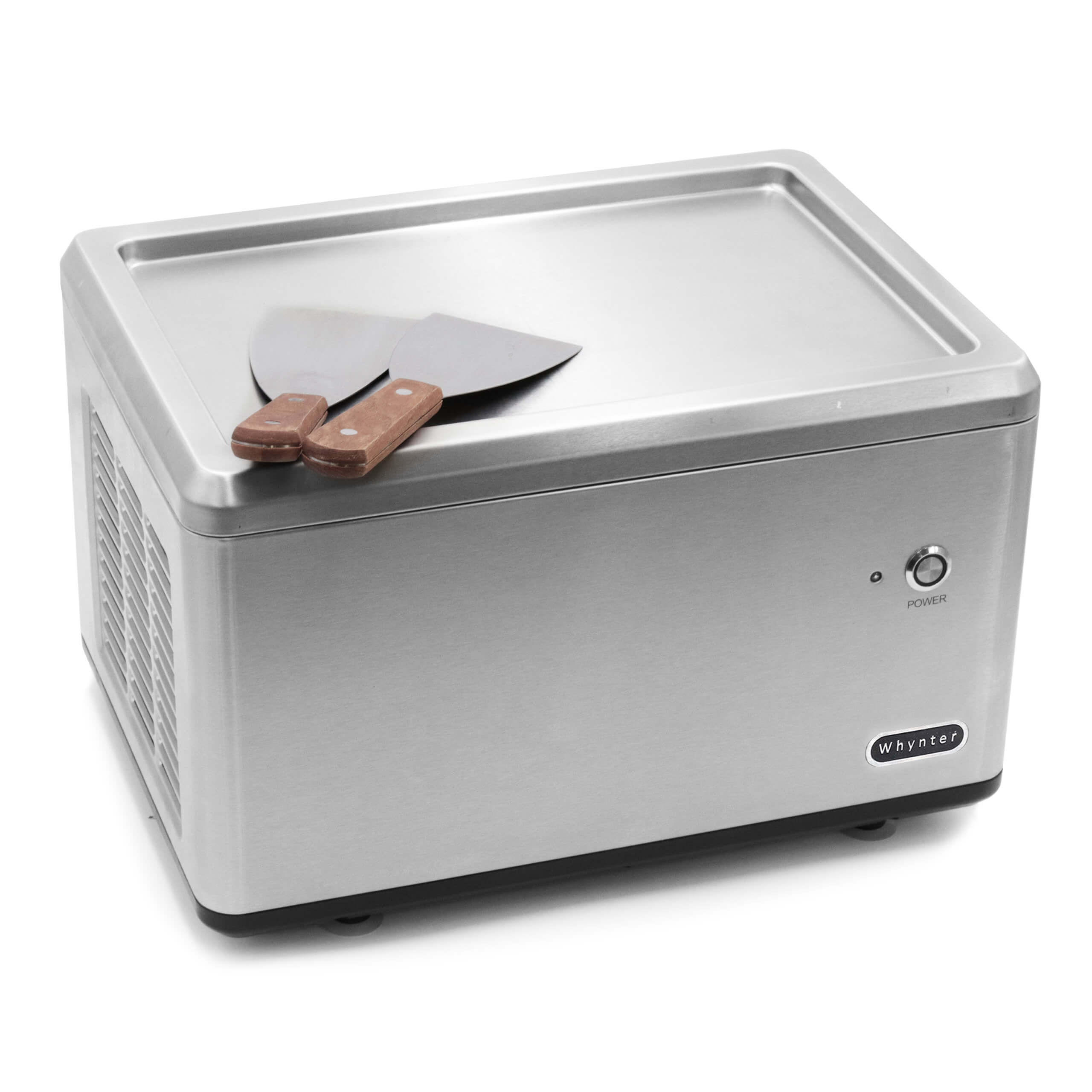 Whynter - Portable Instant Ice Cream Maker Frozen Pan Roller in Stainless Steel | ICR-300SS Whynter - Portable Instant Ice Cream Maker Frozen Pan Roller in Stainless Steel | ICR-300SS