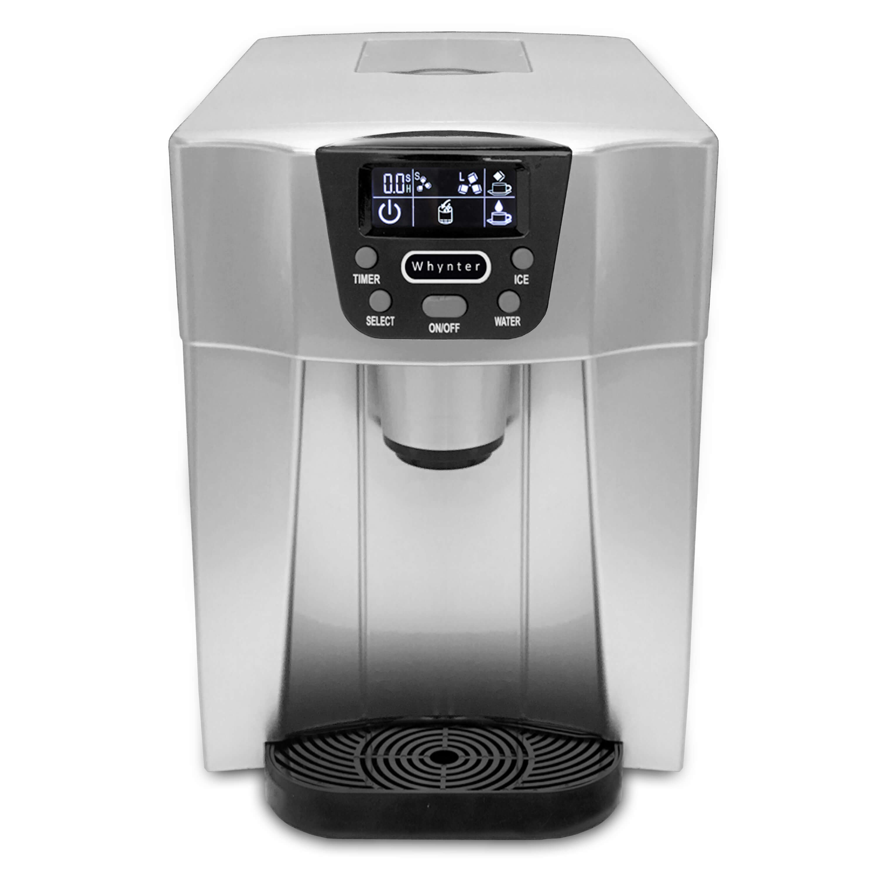 Whynter - Countertop Direct Connection Ice Maker and Water Dispenser - Silver | IDC-221SC Whynter - Countertop Direct Connection Ice Maker and Water Dispenser - Silver | IDC-221SC