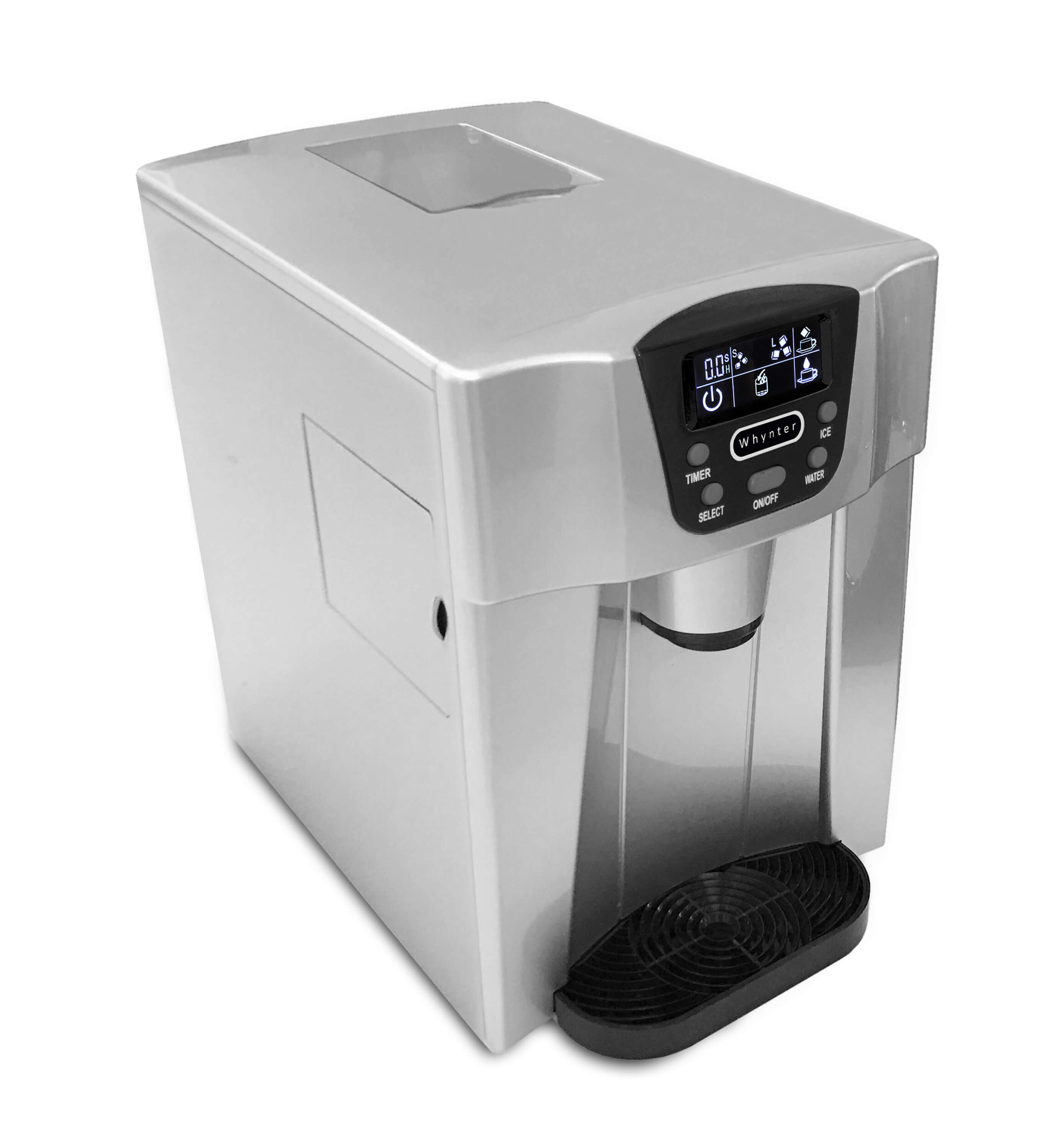 Whynter - Countertop Direct Connection Ice Maker and Water Dispenser - Silver | IDC-221SC Whynter - Countertop Direct Connection Ice Maker and Water Dispenser - Silver | IDC-221SC