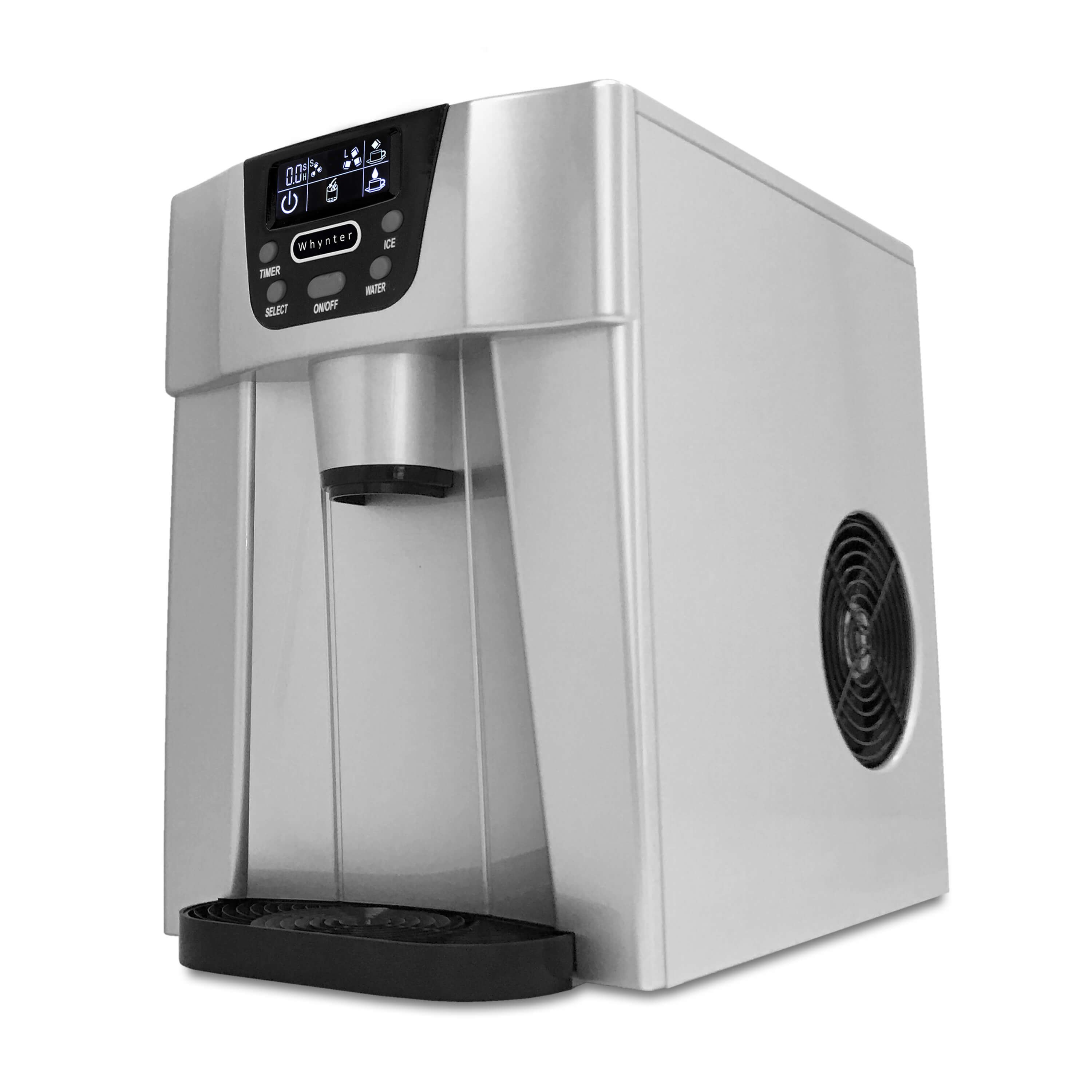 Whynter - Countertop Direct Connection Ice Maker and Water Dispenser - Silver | IDC-221SC Whynter - Countertop Direct Connection Ice Maker and Water Dispenser - Silver | IDC-221SC