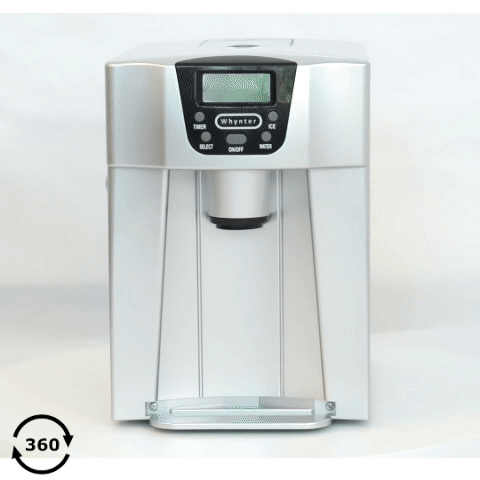 Whynter - Countertop Direct Connection Ice Maker and Water Dispenser - Silver | IDC-221SC Whynter - Countertop Direct Connection Ice Maker and Water Dispenser - Silver | IDC-221SC