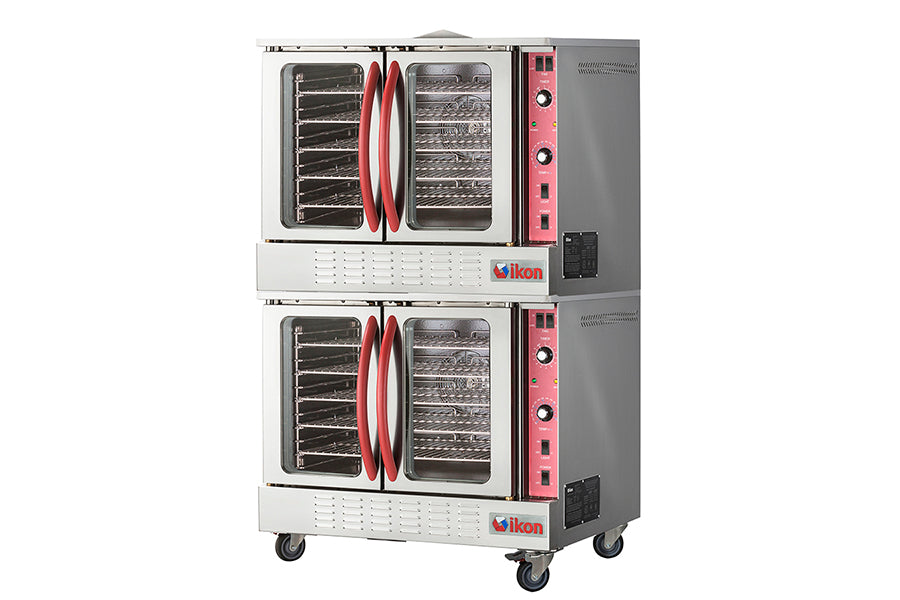 IKON COOKING - Commercial - 38" Electric Full-Size Double Deck Convection Oven - 208V - IECO-2 IKON COOKING - Commercial - 38" Electric Full-Size Double Deck Convection Oven - 208V - IECO-2