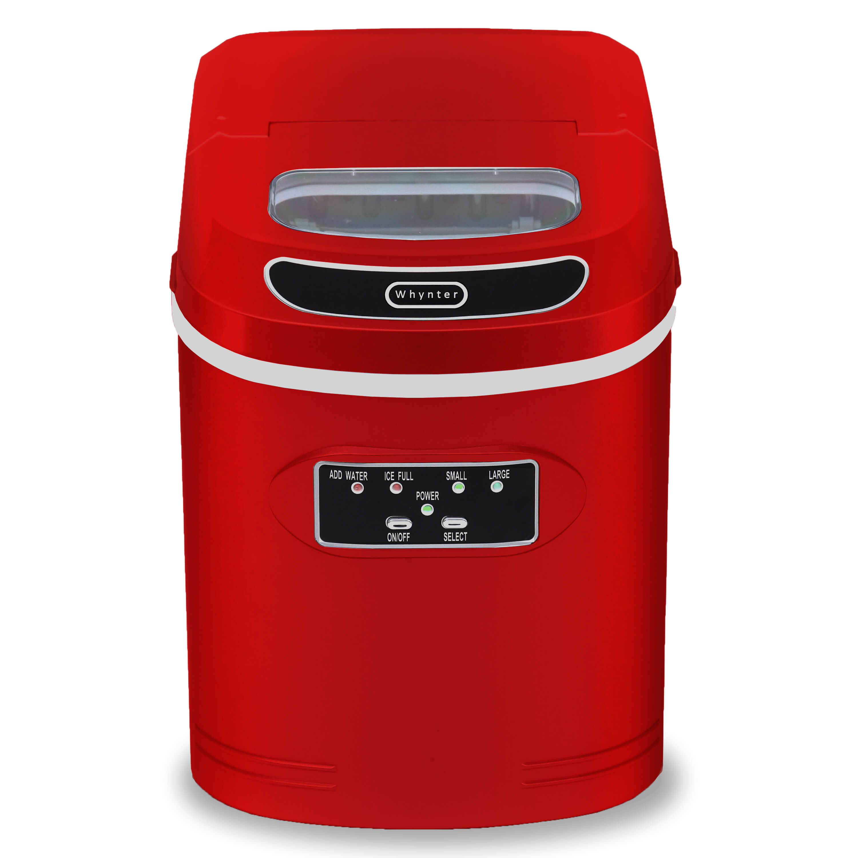 Whynter - Compact Portable Ice Maker 27 lb capacity - Red | IMC-270MR Whynter - Compact Portable Ice Maker 27 lb capacity - Red | IMC-270MR