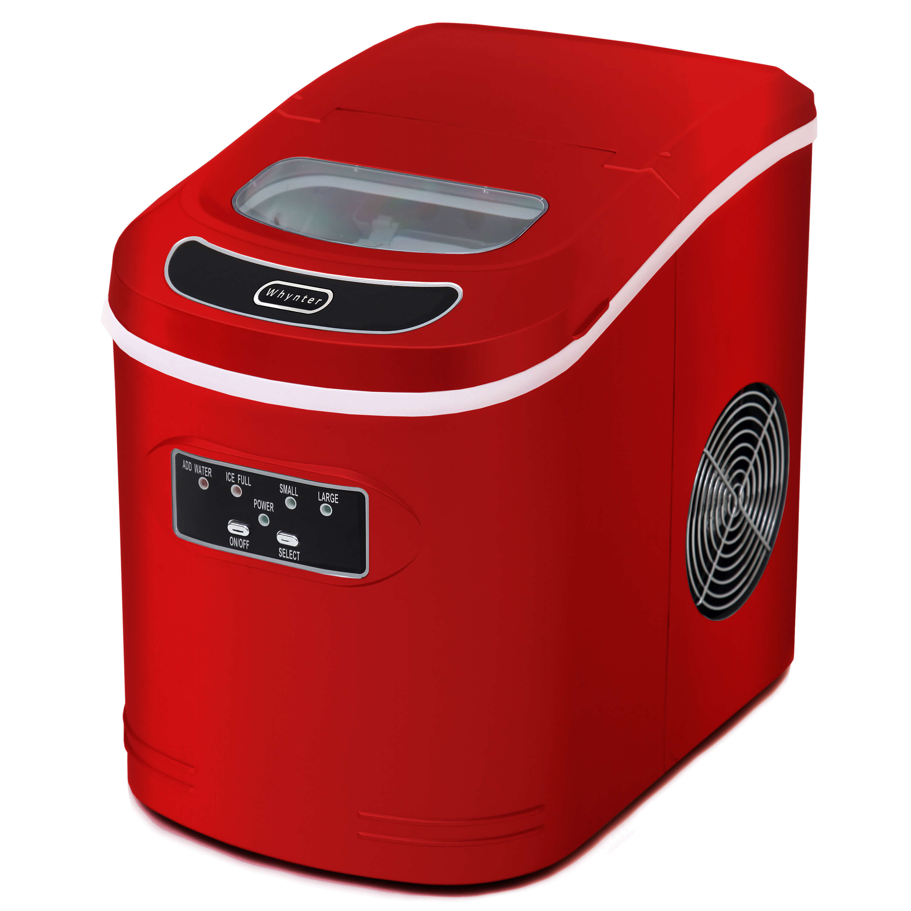 Whynter - Compact Portable Ice Maker 27 lb capacity - Red | IMC-270MR Whynter - Compact Portable Ice Maker 27 lb capacity - Red | IMC-270MR