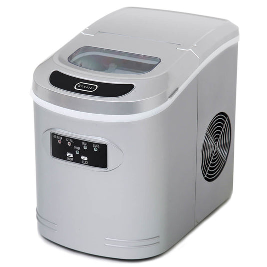 Whynter - Compact Portable Ice Maker 27 lb capacity - Metallic Silver | IMC-270MS