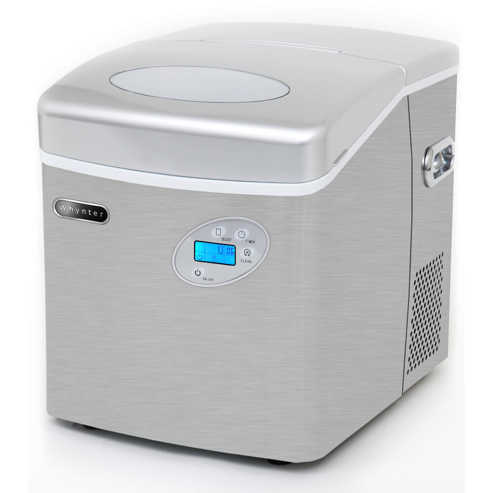 Whynter - Portable Ice Maker 49 lb capacity - Stainless Steel | IMC-490SS Whynter - Portable Ice Maker 49 lb capacity - Stainless Steel | IMC-490SS