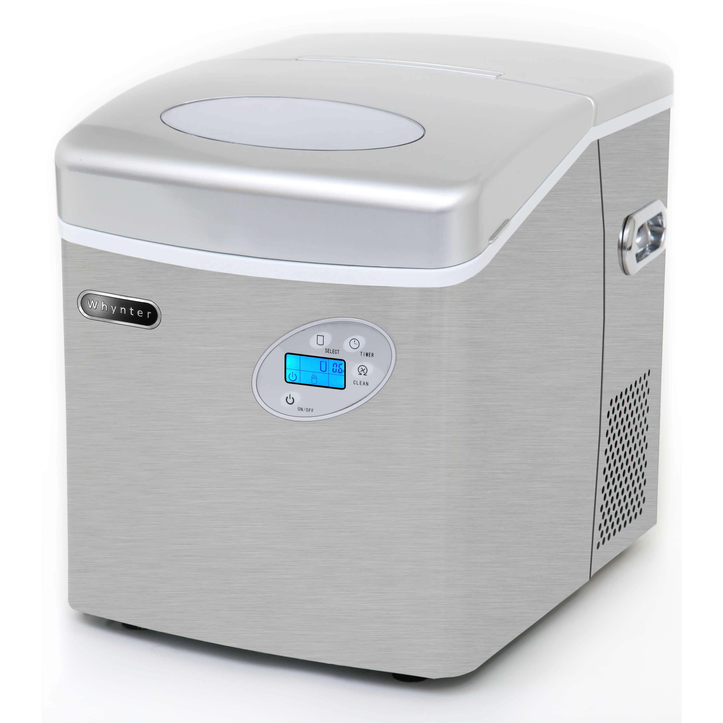 Whynter - Portable Ice Maker with 49lb Capacity Stainless Steel with Water Connection | IMC-491DC Whynter - Portable Ice Maker with 49lb Capacity Stainless Steel with Water Connection | IMC-491DC