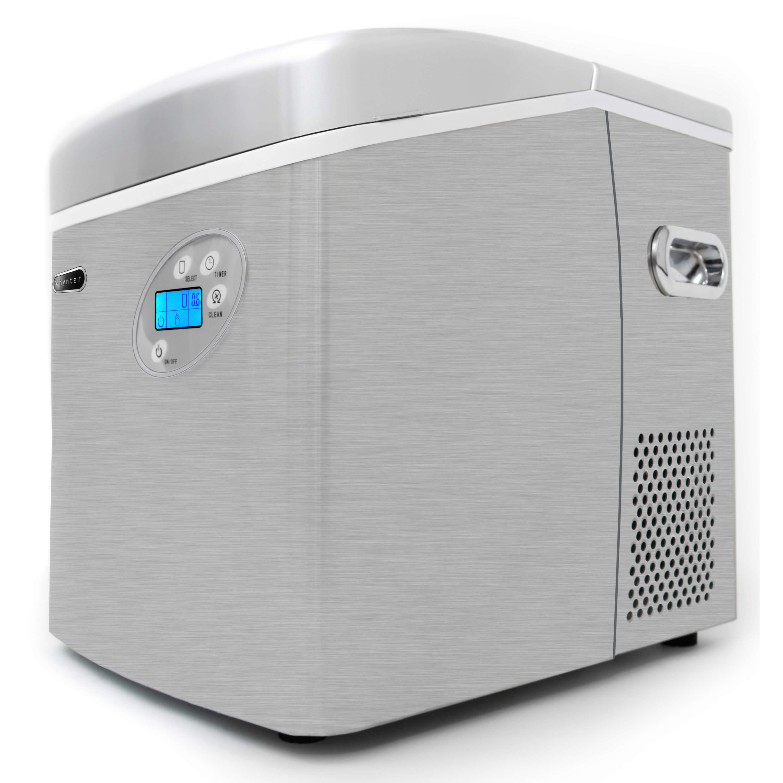 Whynter - Portable Ice Maker with 49lb Capacity Stainless Steel with Water Connection | IMC-491DC Whynter - Portable Ice Maker with 49lb Capacity Stainless Steel with Water Connection | IMC-491DC
