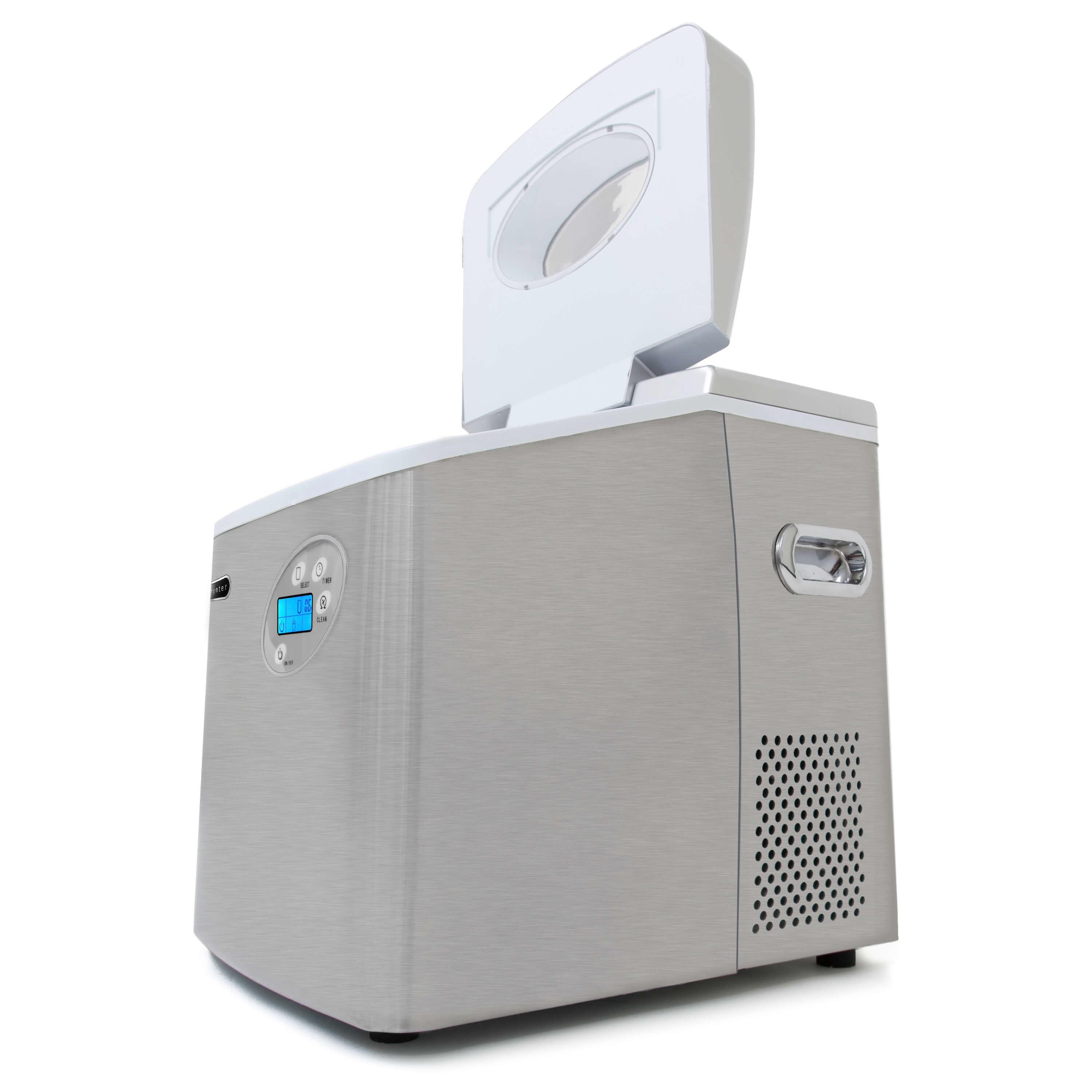 Whynter - Portable Ice Maker with 49lb Capacity Stainless Steel with Water Connection | IMC-491DC Whynter - Portable Ice Maker with 49lb Capacity Stainless Steel with Water Connection | IMC-491DC