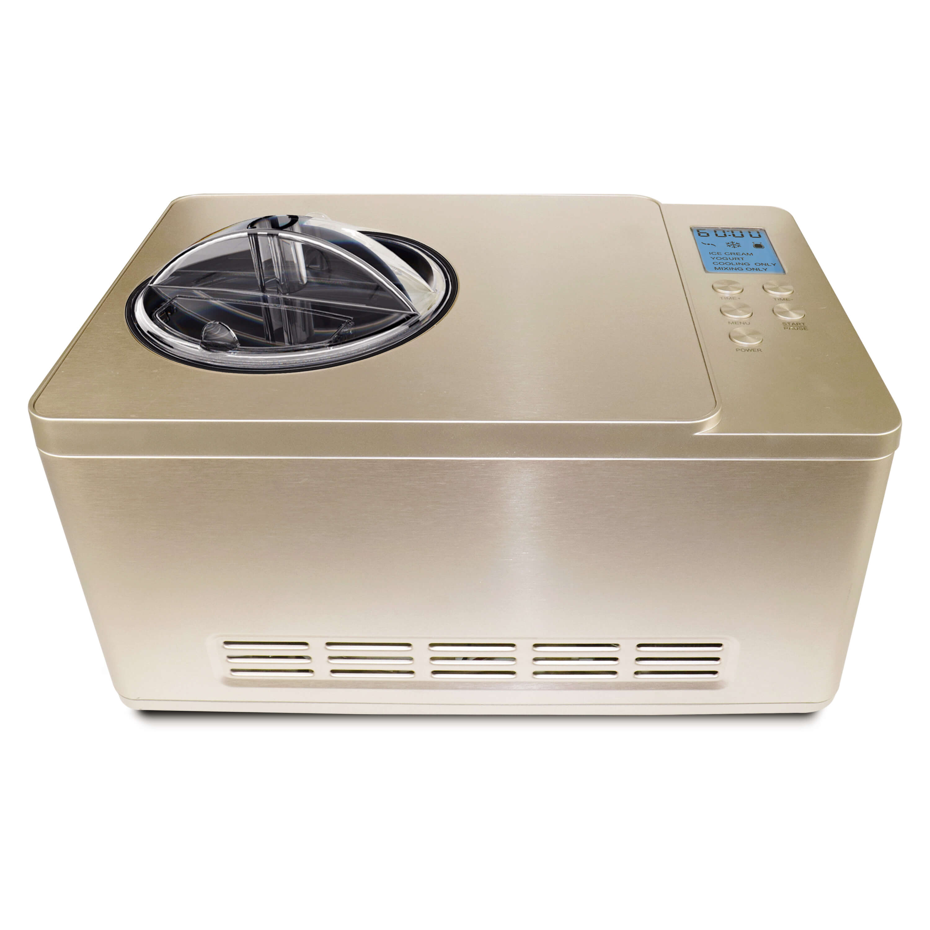 Whynter - Ice Cream Maker 2 Quart Capacity Stainless Steel Bowl & Yogurt Function in Champagne Gold | ICM-220CGY Whynter - Ice Cream Maker 2 Quart Capacity Stainless Steel Bowl & Yogurt Function in Champagne Gold | ICM-220CGY