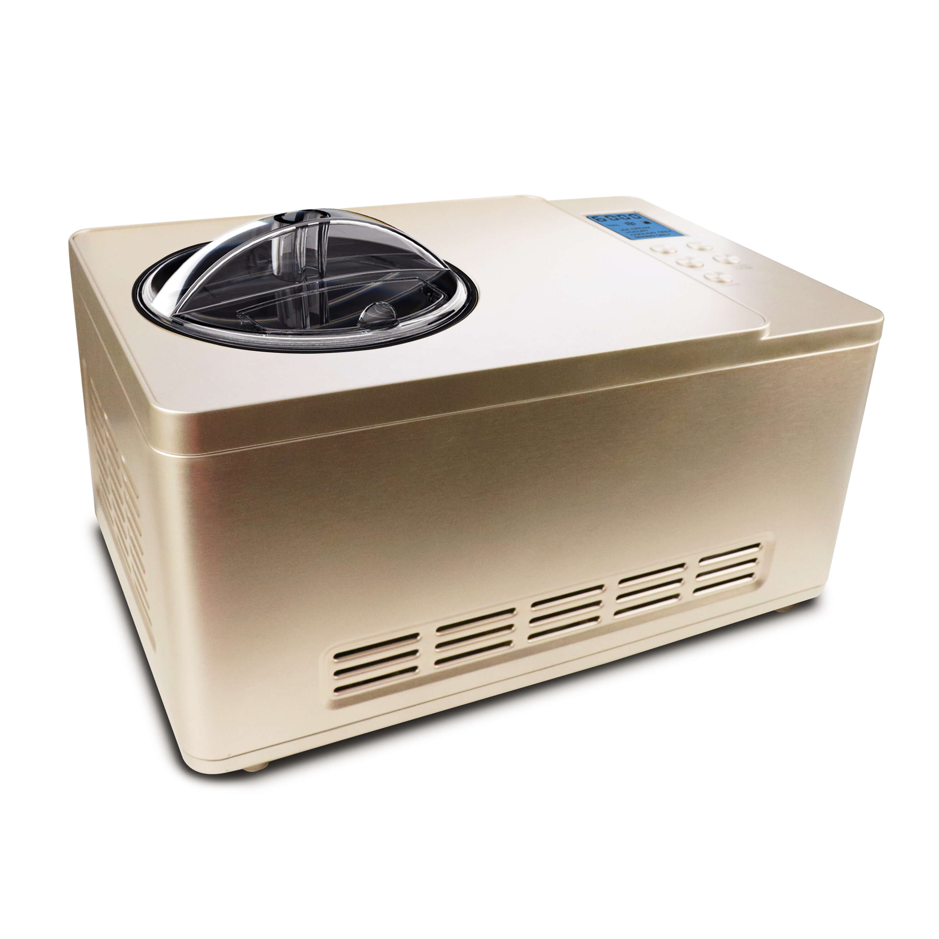 Whynter - Ice Cream Maker 2 Quart Capacity Stainless Steel Bowl & Yogurt Function in Champagne Gold | ICM-220CGY Whynter - Ice Cream Maker 2 Quart Capacity Stainless Steel Bowl & Yogurt Function in Champagne Gold | ICM-220CGY