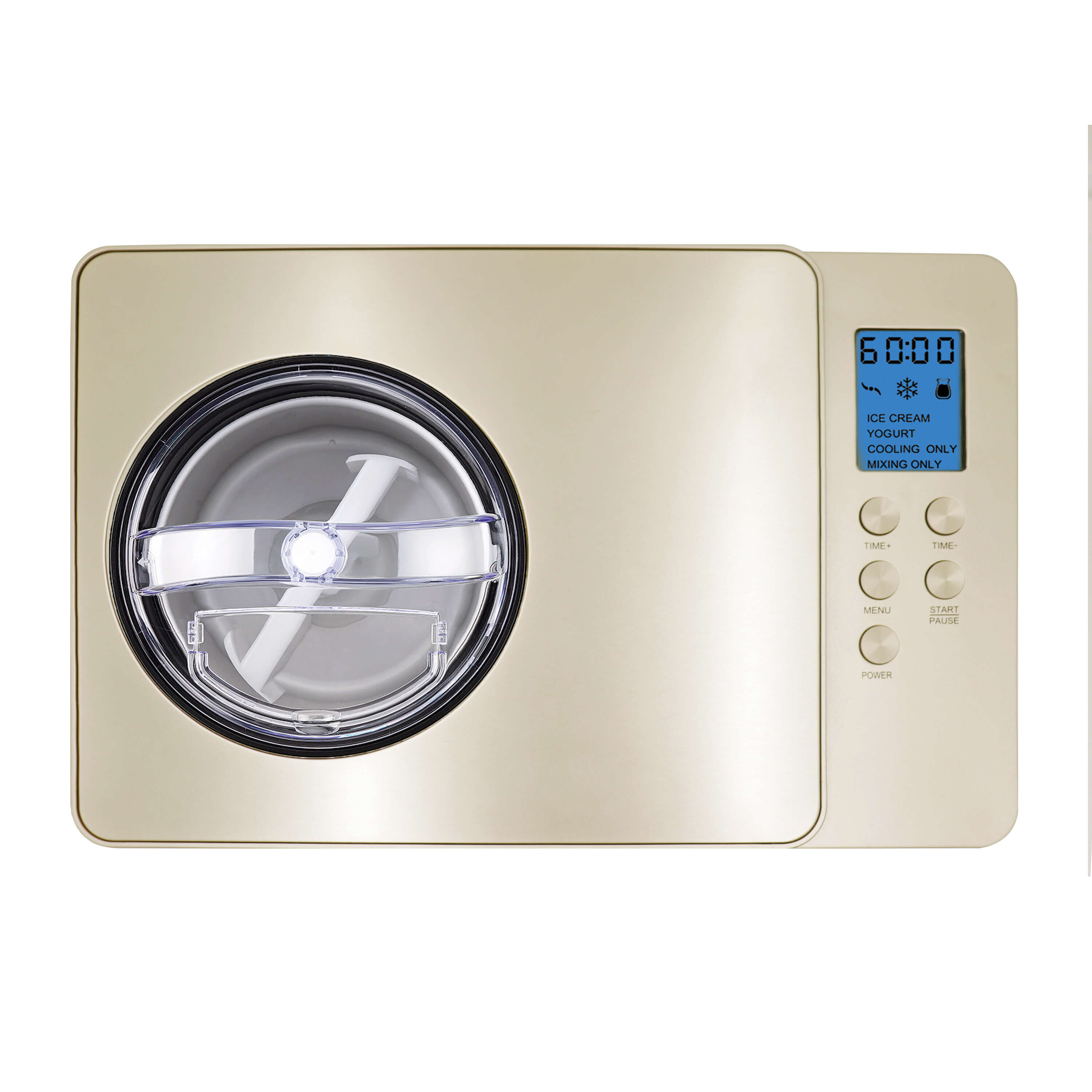Whynter - Ice Cream Maker 2 Quart Capacity Stainless Steel Bowl & Yogurt Function in Champagne Gold | ICM-220CGY Whynter - Ice Cream Maker 2 Quart Capacity Stainless Steel Bowl & Yogurt Function in Champagne Gold | ICM-220CGY
