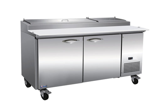 IKON - Commercial - 70" Two Section Refrigerated Pizza Prep Table, 22 cu. ft. - IPP71