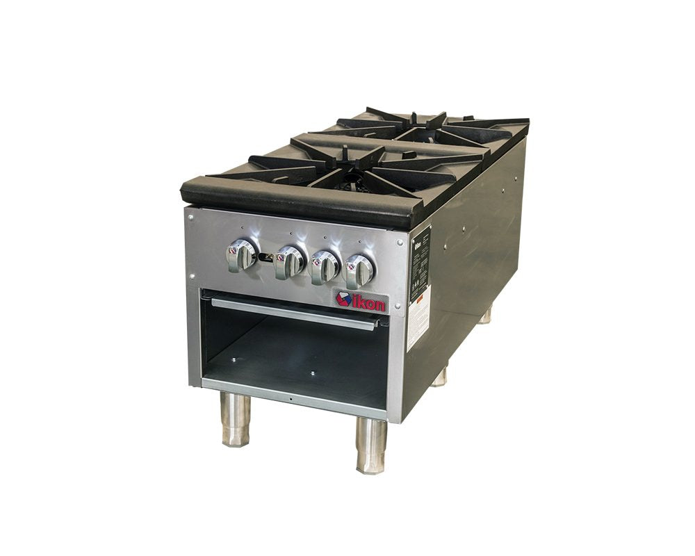 IKON COOKING - Commercial - 18" Gas 2 Burner Stock Pot Range - 160,000 BTU - ISP-18-2 IKON COOKING - Commercial - 18" Gas 2 Burner Stock Pot Range - 160,000 BTU - ISP-18-2