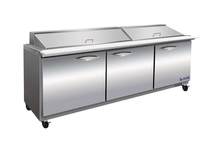 IKON - Commercial - 71" Three Section Mega Top Sandwich Prep Table, 27 Pan - ISP72M IKON - Commercial - 71" Three Section Mega Top Sandwich Prep Table, 27 Pan - ISP72M