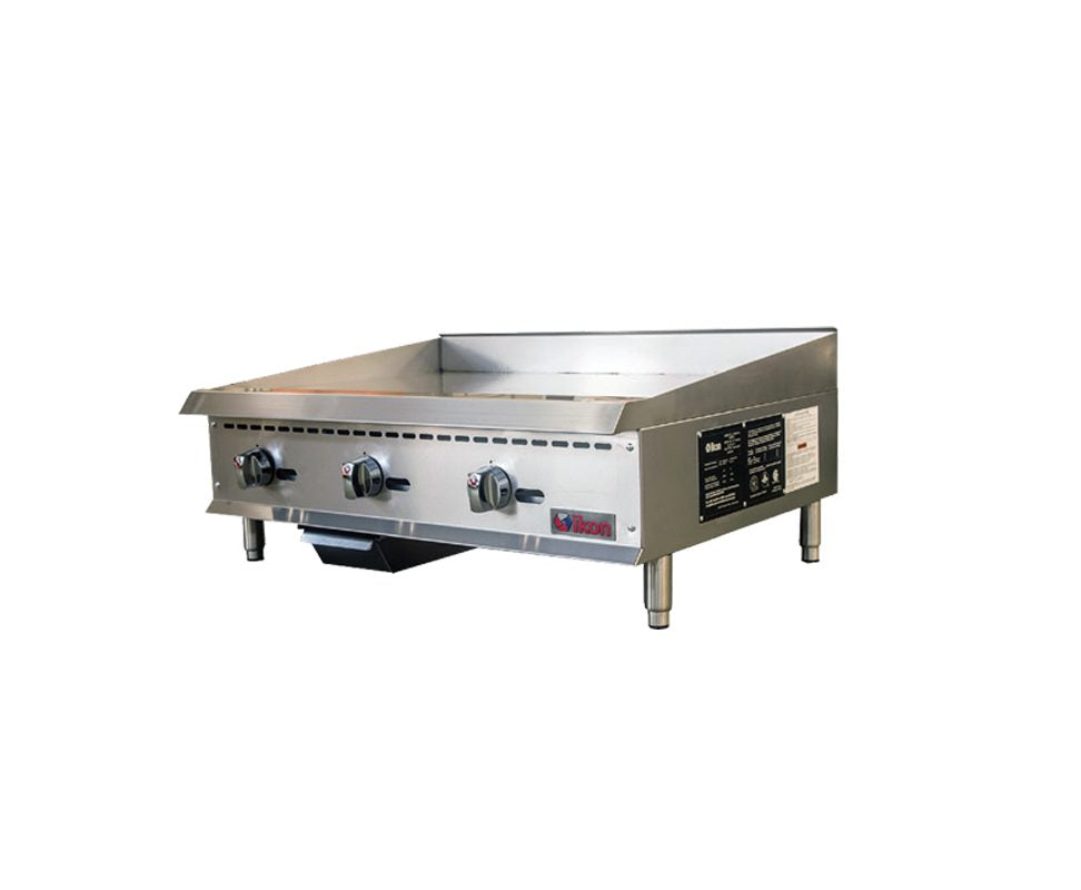 IKON COOKING - Commercial - 36" Electric 3 Element Thermostatic Control Griddle - 208V/240V - ITG-36 IKON COOKING - Commercial - 36" Electric 3 Element Thermostatic Control Griddle - 208V/240V - ITG-36