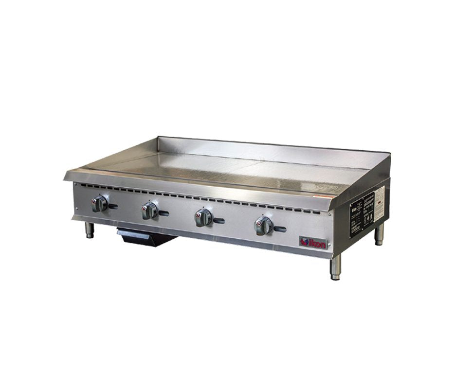 IKON COOKING - Commercial -48" Electric 4 Element Thermostatic Control Griddle - 208V/240V - ITG-48 IKON COOKING - Commercial -48" Electric 4 Element Thermostatic Control Griddle - 208V/240V - ITG-48