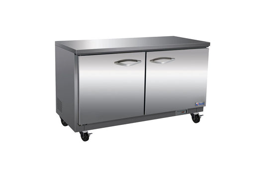 IKON  - Commercial - 48" Two Section Solid Door Undercounter Freezer, 12 cu. ft. - IUC48F