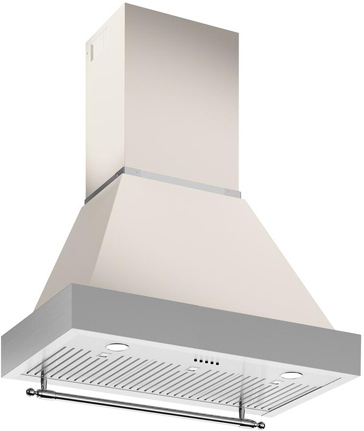 Bertazzoni | 36" Canopy Hood Ivory | KC36HERTAV Bertazzoni | 36" Canopy Hood Ivory | KC36HERTAV