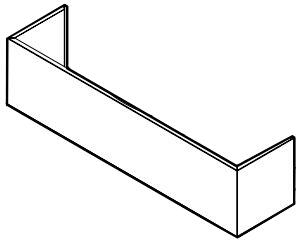 Elica - CAPRI - Elica Pro - DUCT COVER 12” Tall x 48” Wide - Duct Cover | KIT0156649