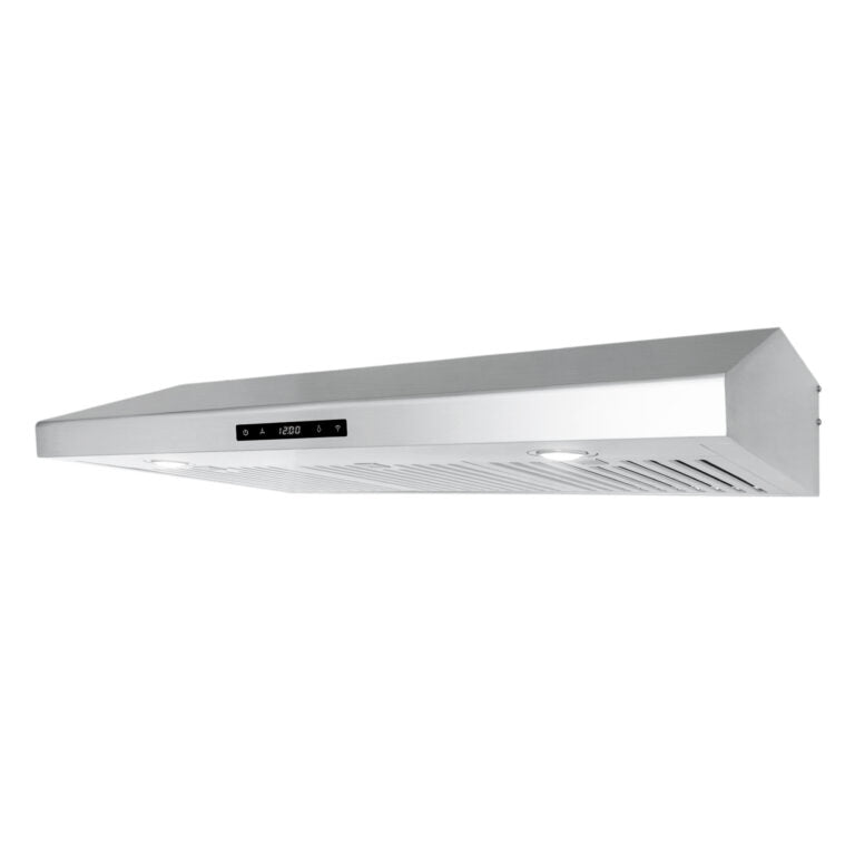 Cosmo - 36 in. Under Cabinet Range Hood with Digital Touch Controls, 3-Speed Fan, LED Lights and Permanent Filters in Stainless Steel | COS-KS6U36 Cosmo - 36 in. Under Cabinet Range Hood with Digital Touch Controls, 3-Speed Fan, LED Lights and Permanent Filters in Stainless Steel | COS-KS6U36