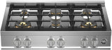 Bertazzoni | 36" Gas Rangetop 6 Brass Burners | MAST366RTBXT Bertazzoni | 36" Gas Rangetop 6 Brass Burners | MAST366RTBXT