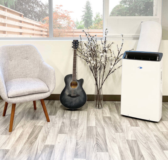 Whynter - ARC-1230WN 14,000 BTU (12,000 BTU SACC) NEX Inverter Dual Hose Cooling Portable Air Conditioner, Dehumidifier, and Fan with Smart Wi-Fi, up to 600 sq ft in White | ARC-1230WN Whynter - ARC-1230WN 14,000 BTU (12,000 BTU SACC) NEX Inverter Dual Hose Cooling Portable Air Conditioner, Dehumidifier, and Fan with Smart Wi-Fi, up to 600 sq ft in White | ARC-1230WN