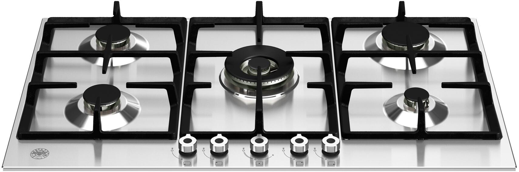 Bertazzoni - 36" Front Control Gas Cooktop 5 Burners (see MOQ tab) - PROF365CTXV Bertazzoni - 36" Front Control Gas Cooktop 5 Burners (see MOQ tab) - PROF365CTXV